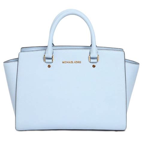 michael kors tasche blau hellblau|Umhängetaschen und Brieftaschen mit Riemen .